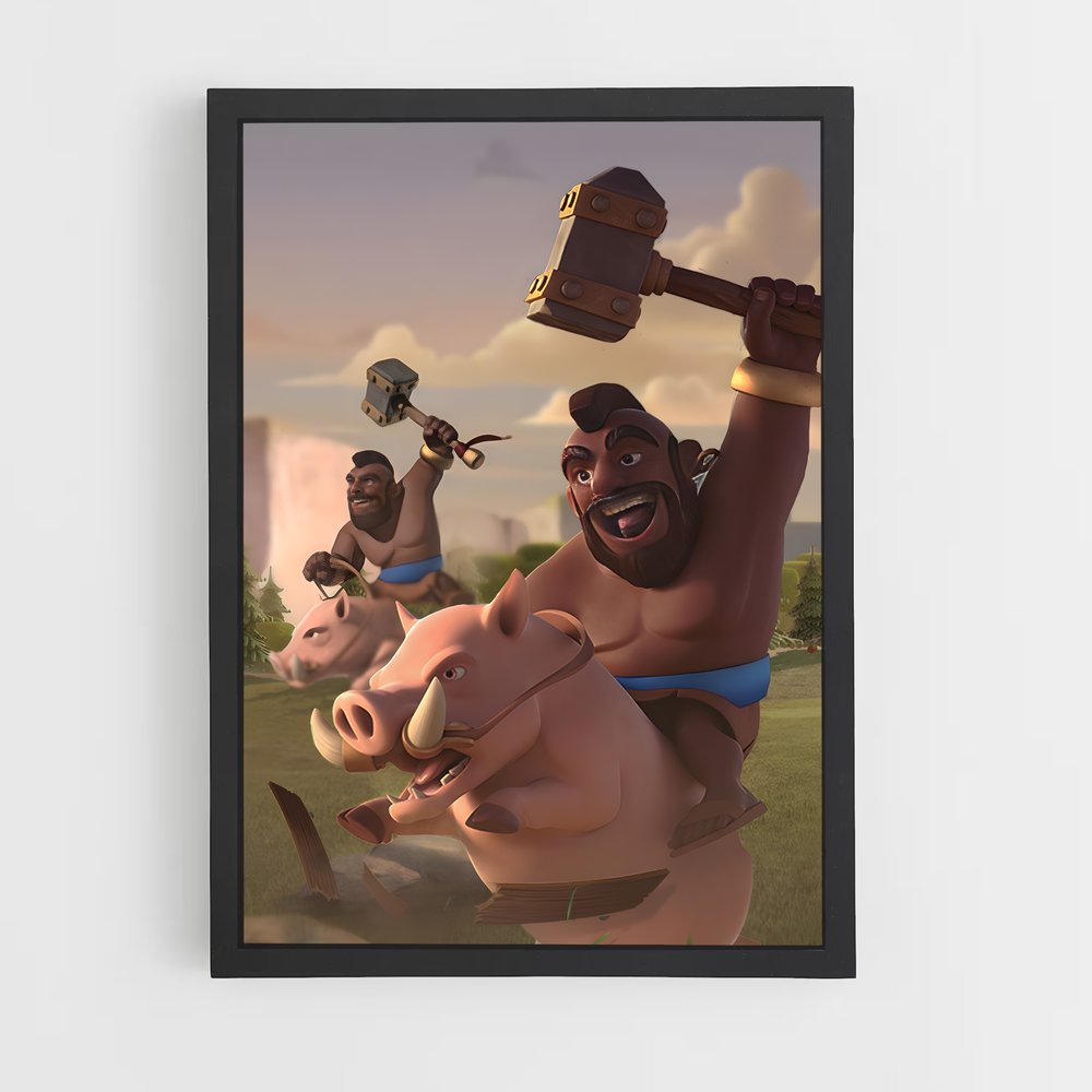 Poster Le Marteau du Hog Rider – affiche Clash royale (vue 2)